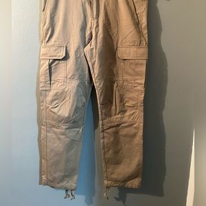 Empyre Loose Fit Khaki Cargo Skate Pants